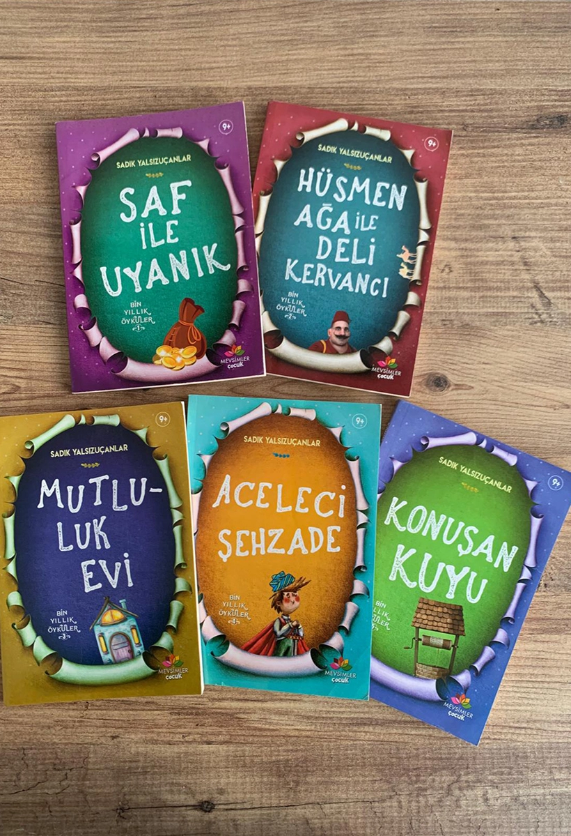 Kelile Dimne ve Mesnevi’deki hikayelerden uyarlanan, 10 yaş üstü çocuklara özel 5 kitaplık klasik hikâye seti