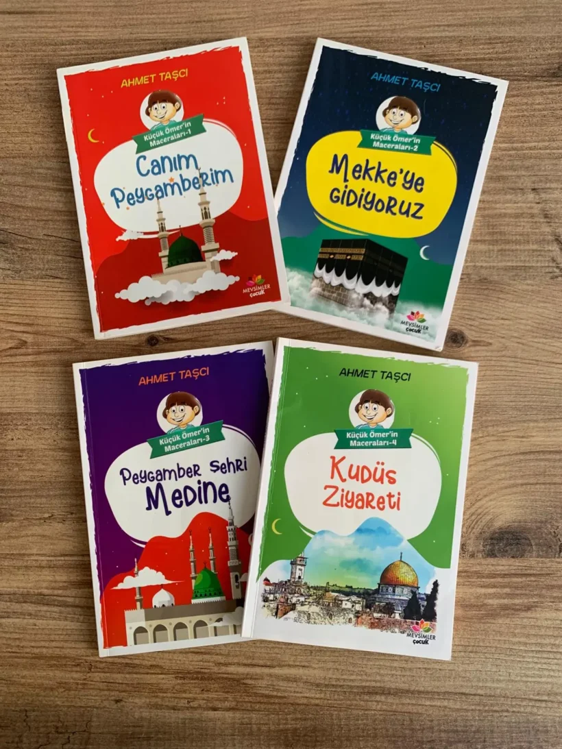 Küçük Ömer’in Mekke, Medine ve Kudüs maceralarını içeren 4 kitaplık dini çocuk seti