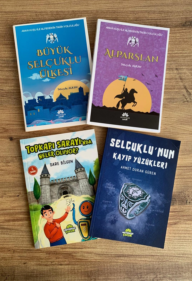 Tarihi eğlenceli hikâyelerle anlatan 4 kitaplık Mevsimler Çocuk Tarih Serisi